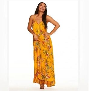 Jessica Simpson Yellow Floral Maxi Dress